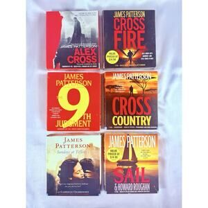 James Patterson Audio Books CDs Lot of 6: Cross, 9th Judgement, Sail & More